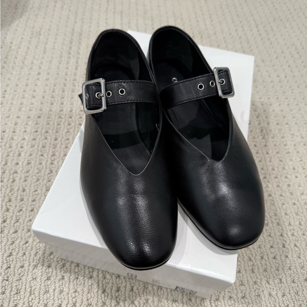 COS buckled ballet flats NWT